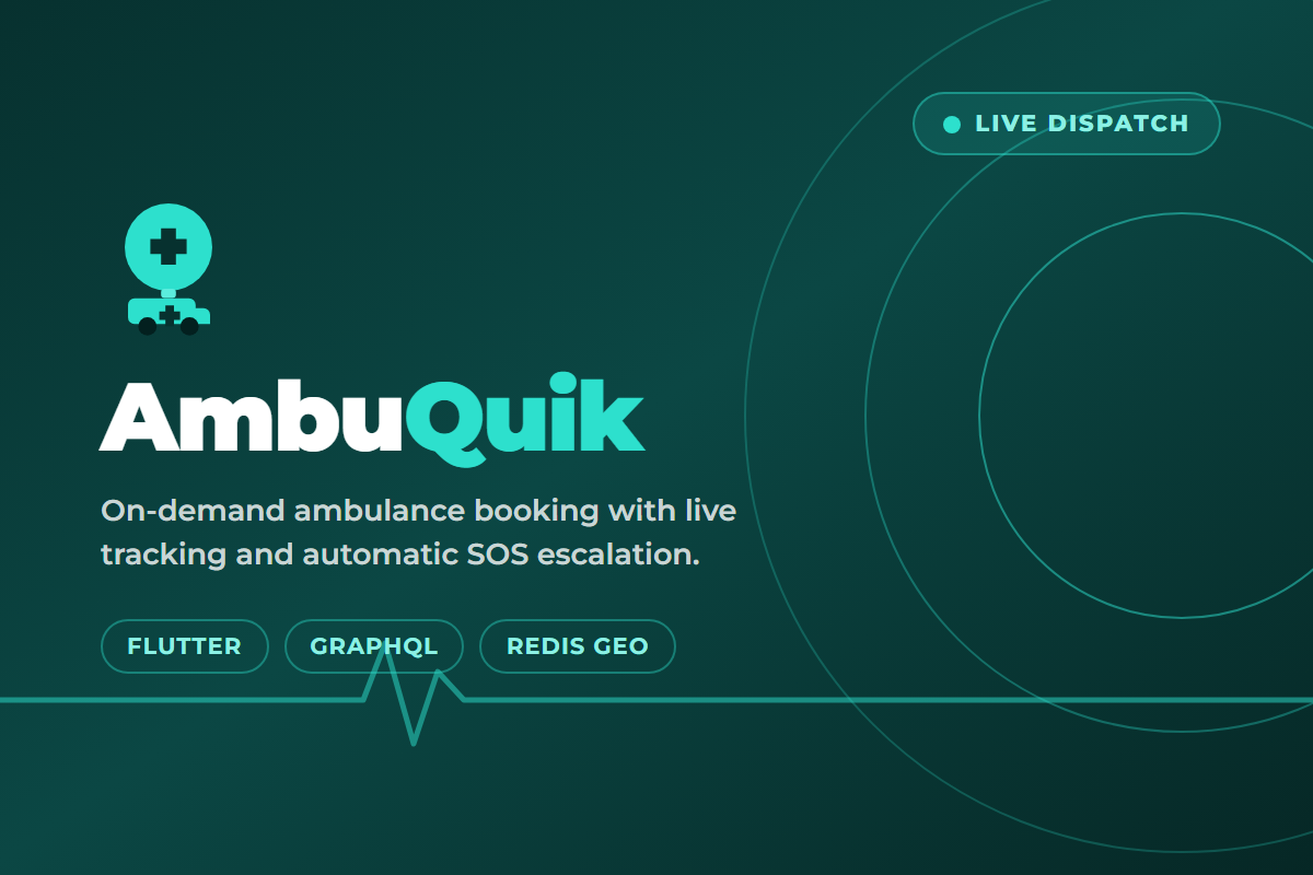 AmbuQuik ambulance booking and emergency dispatch platform built by OET
