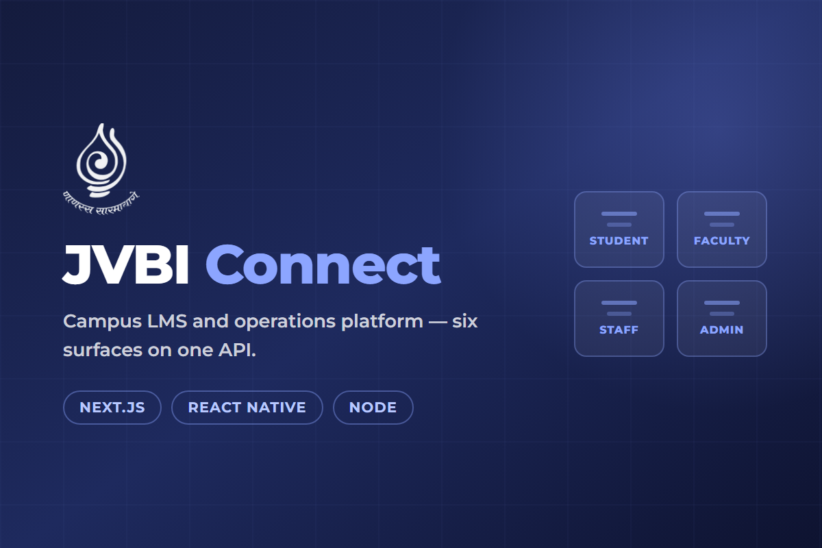 JVBI Connect campus LMS and operations platform built by OET