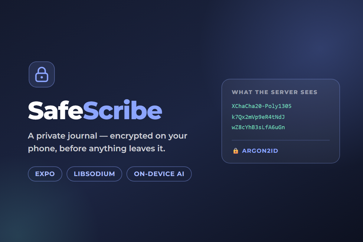 SafeScribe encrypted journalling app built by OET